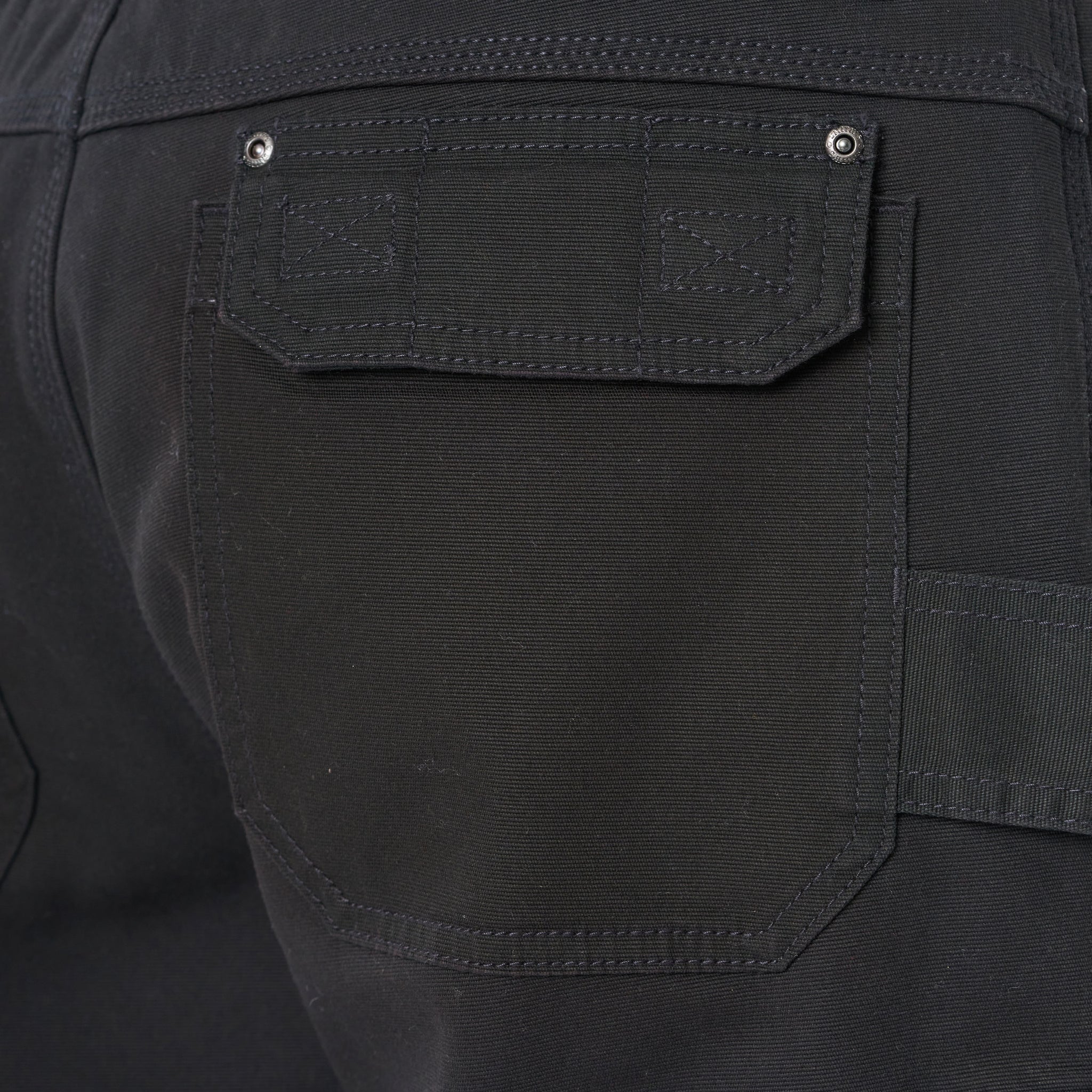 BONDED-FLEECE LINED WORK-STRETCH DUCK CANVAS GUSSET UTILITY CARGO PANT