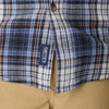LONG SLEEVE 2-POCKET PLAID FLANNEL SHIRT WITH PEN-SLOT