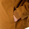 SHERPA-LINED DUCK CANVAS HOODED WORK JACKET