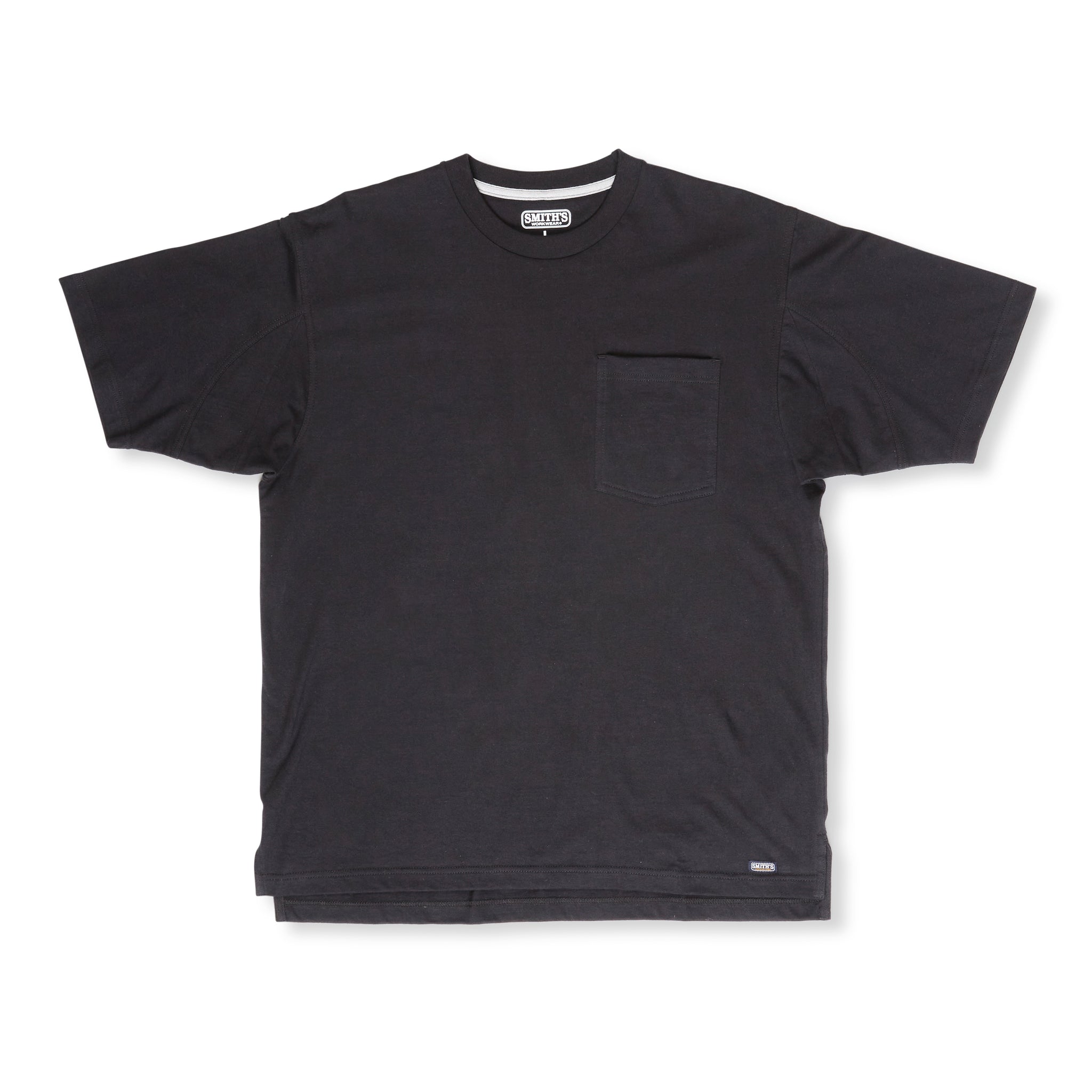 SHORT SLEEVE EXTENDED-TAIL POCKET GUSSET TEE