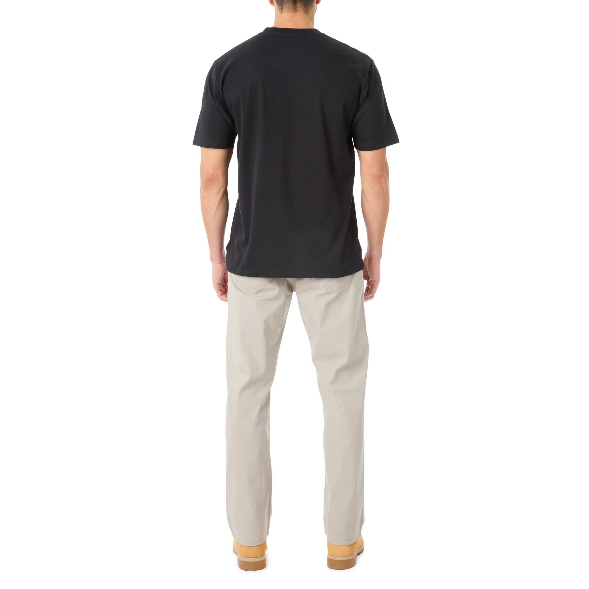 SHORT SLEEVE EXTENDED-TAIL POCKET GUSSET TEE