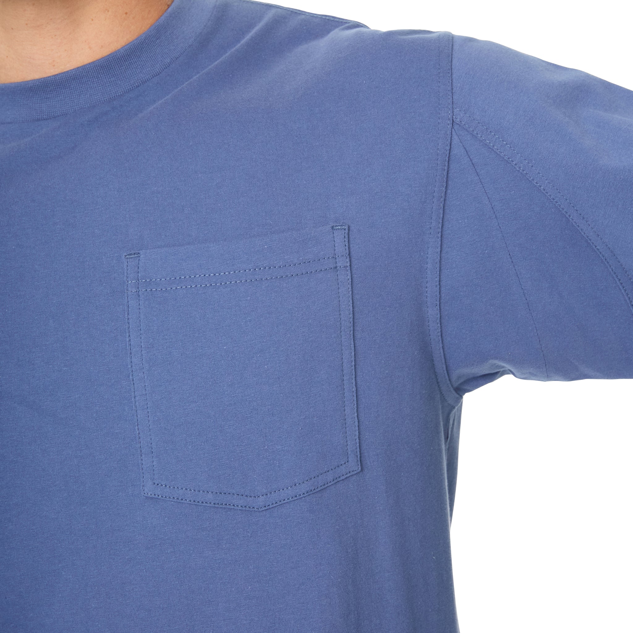 SHORT SLEEVE EXTENDED-TAIL POCKET GUSSET TEE