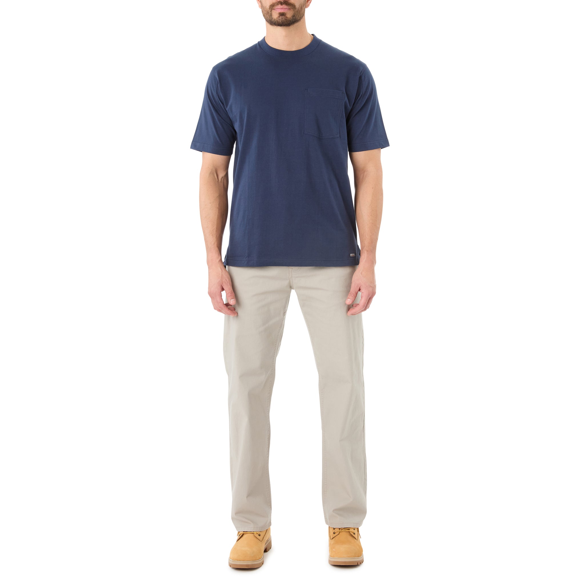 SHORT SLEEVE EXTENDED-TAIL POCKET GUSSET TEE