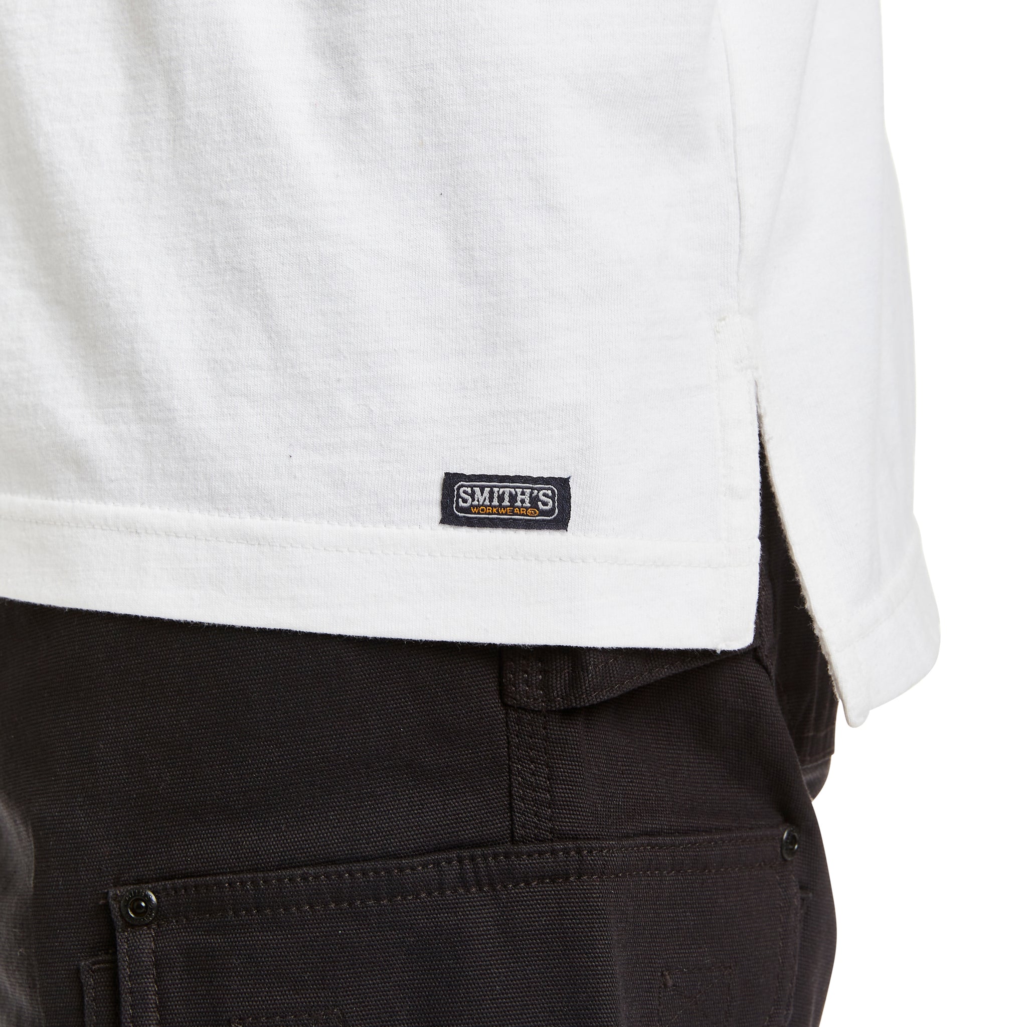 SHORT SLEEVE EXTENDED-TAIL POCKET GUSSET TEE