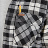 SHERPA-LINED HOODED FLANNEL SHIRT-JACKET