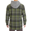 SHERPA-LINED HOODED FLANNEL SHIRT-JACKET