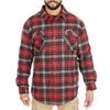 SHERPA-LINED FLANNEL SHIRT JACKET
