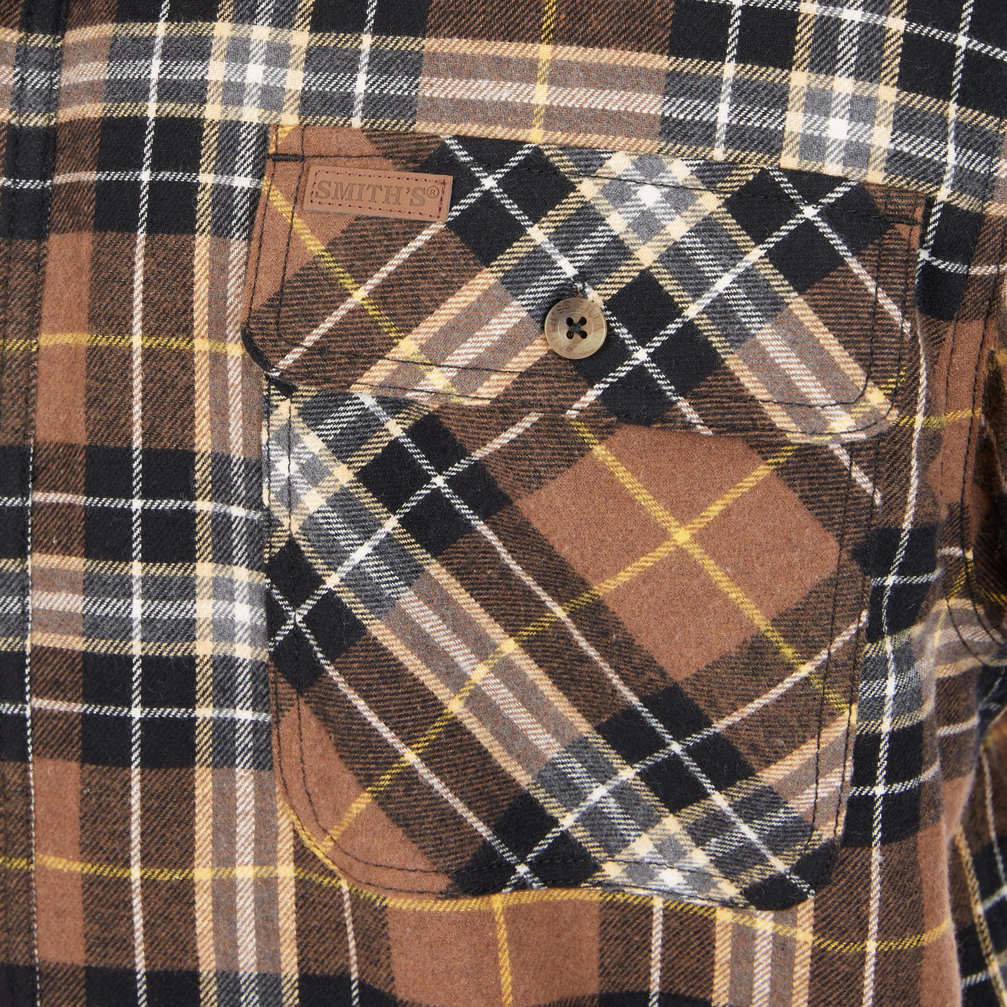 SHERPA-LINED FLANNEL SHIRT JACKET