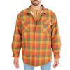 SHERPA-LINED FLANNEL SHIRT JACKET