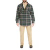 SHERPA-LINED FLANNEL SHIRT JACKET