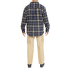 SHERPA-LINED FLANNEL SHIRT JACKET
