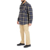 SHERPA-LINED FLANNEL SHIRT JACKET
