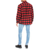 SHERPA-LINED FLANNEL SHIRT JACKET