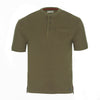 EXTENDED TAIL SHORT SLEEVE HENLEY