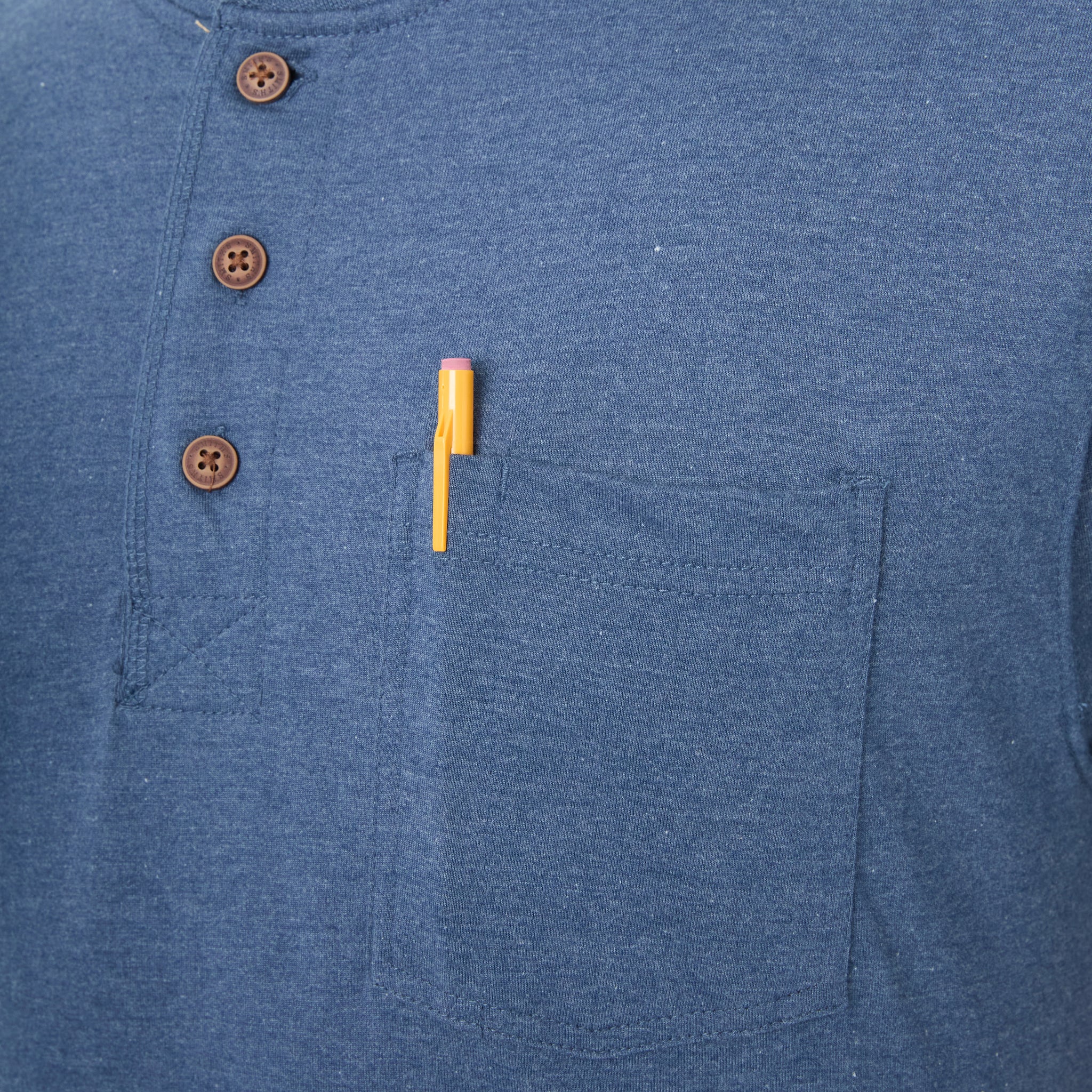 EXTENDED TAIL SHORT SLEEVE HENLEY