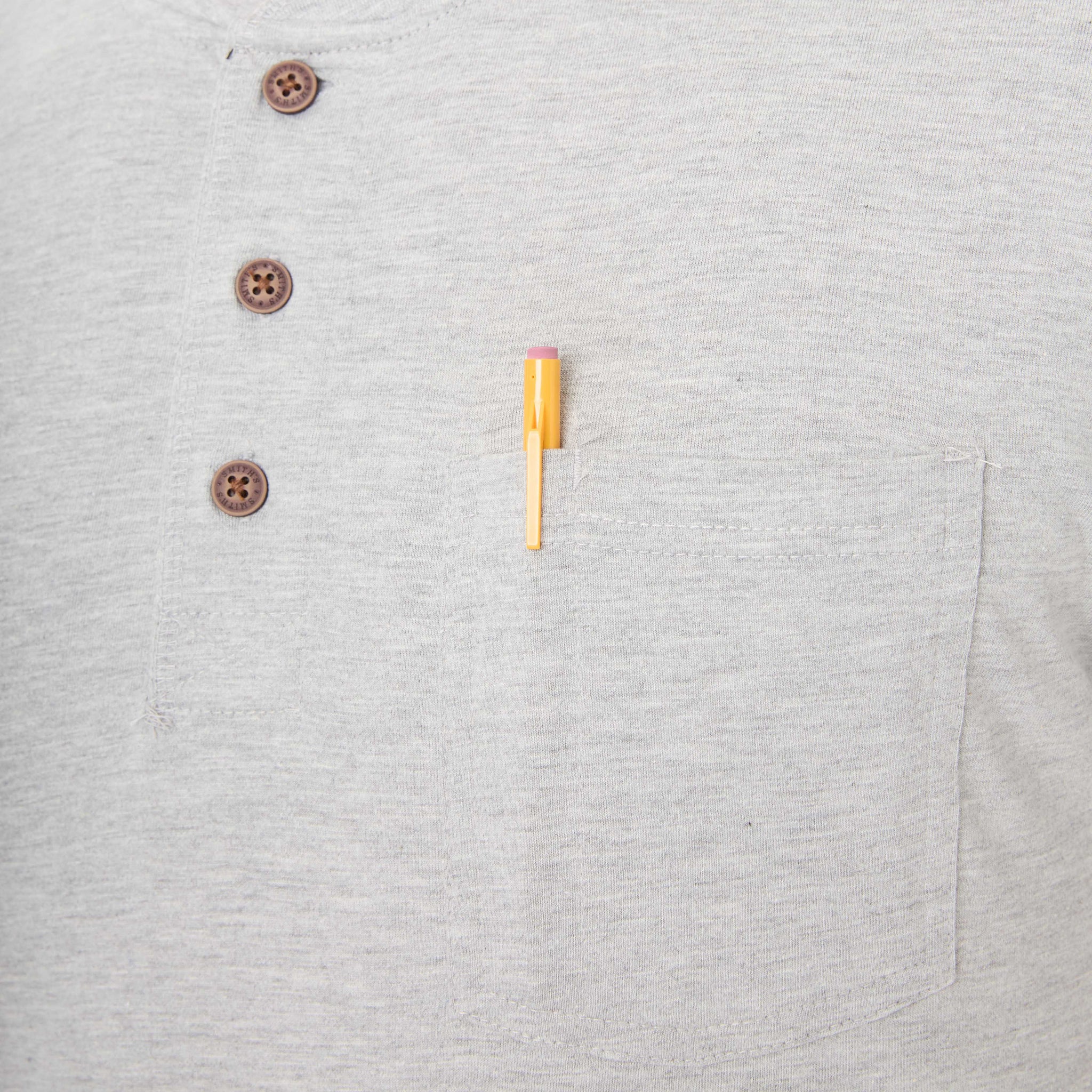 EXTENDED TAIL SHORT SLEEVE HENLEY