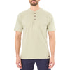 EXTENDED TAIL SHORT SLEEVE HENLEY