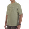 SHORT SLEEVE MINI-THERMAL HENLEY