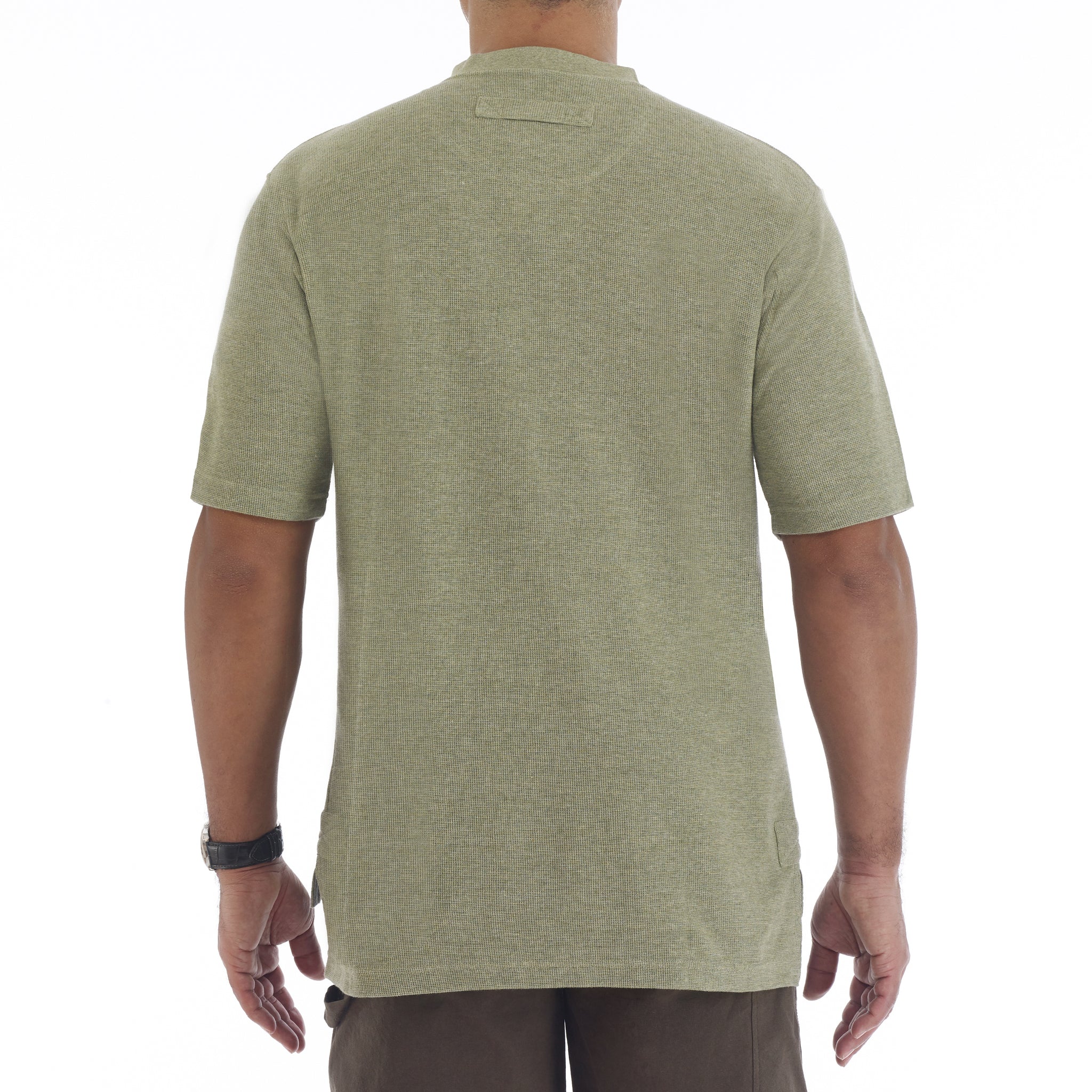 SHORT SLEEVE MINI-THERMAL HENLEY