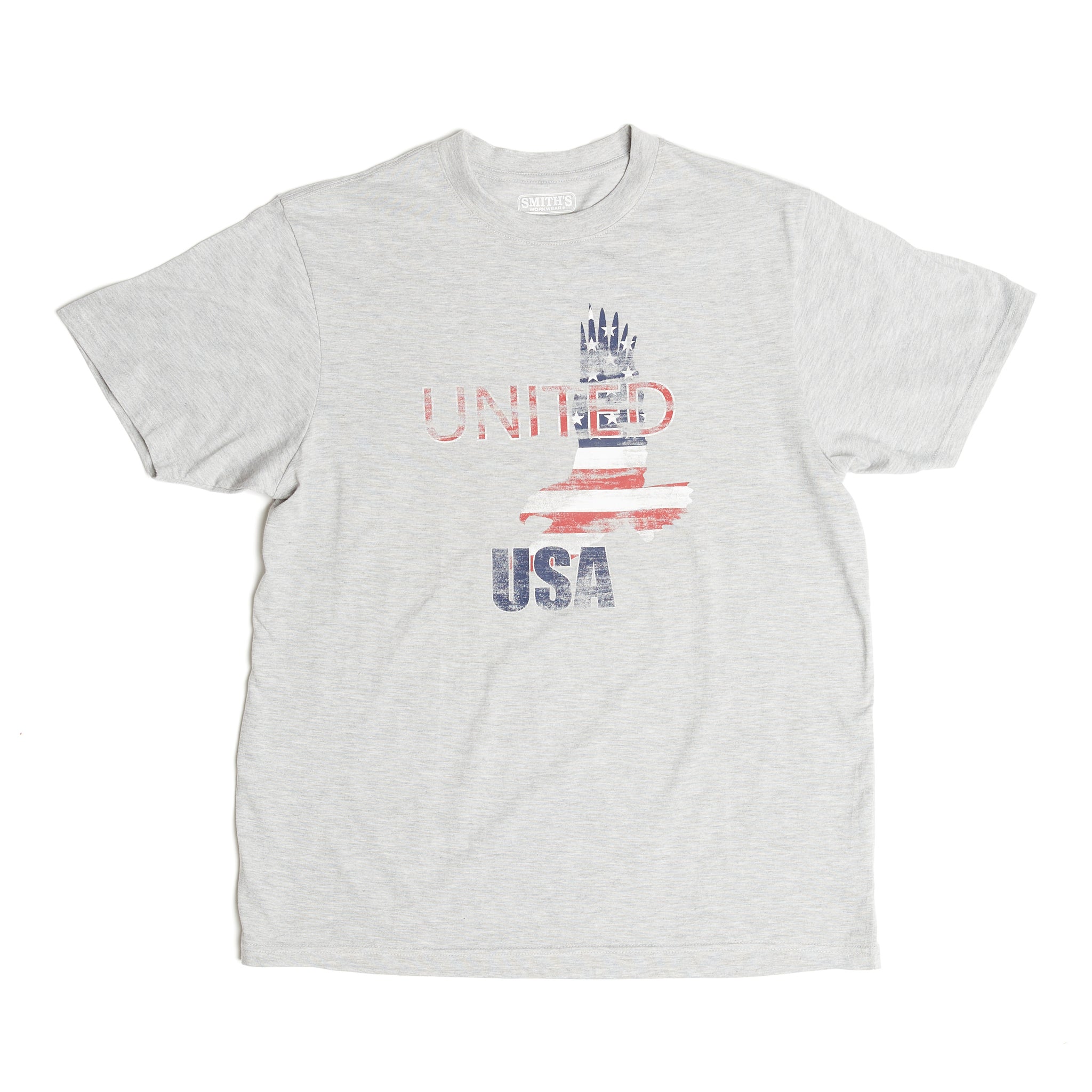SHORT SLEEVE CREW NECK PATRIOTIC TEE-SHIRT