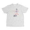 SHORT SLEEVE CREW NECK PATRIOTIC TEE-SHIRT