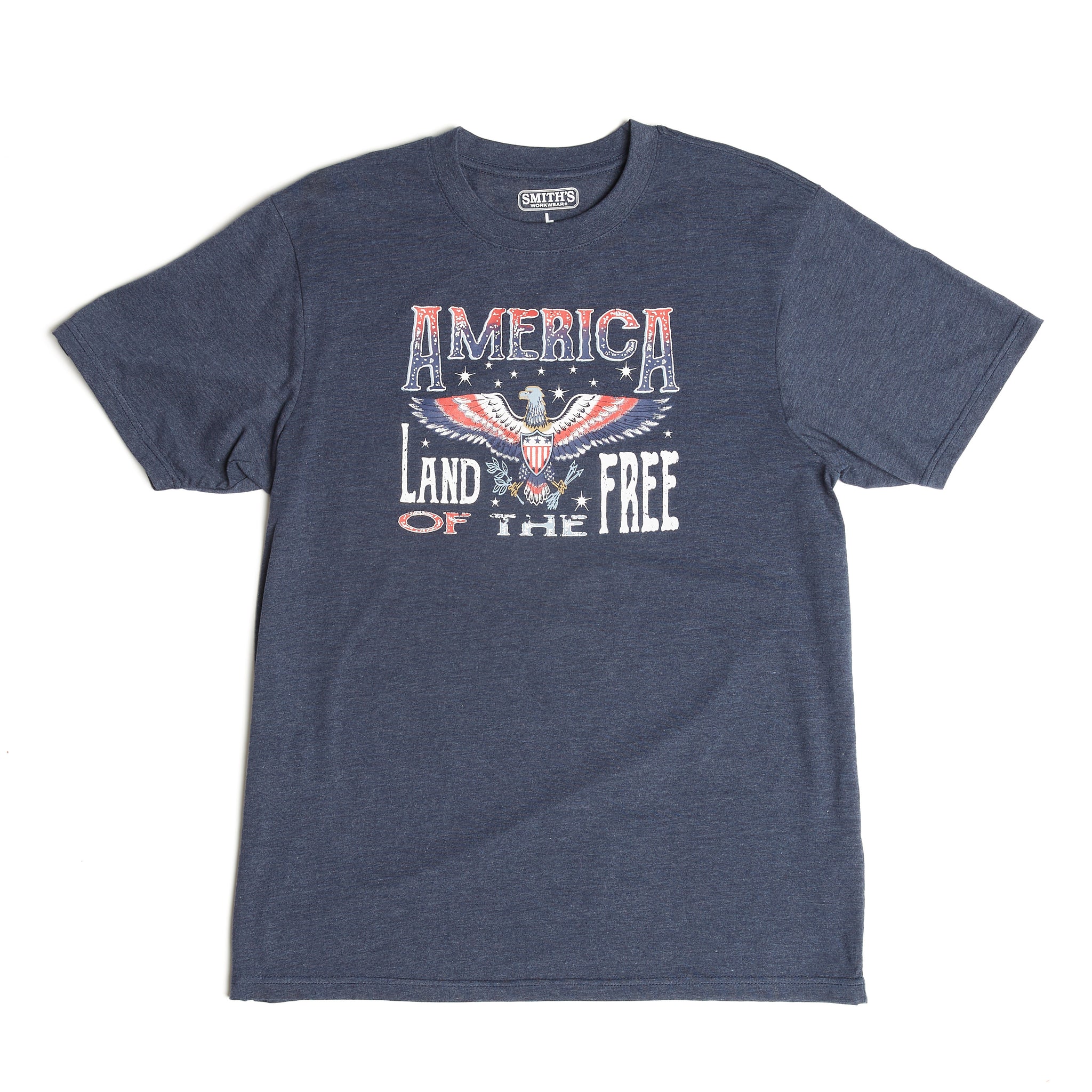 SHORT SLEEVE CREW NECK PATRIOTIC TEE-SHIRT