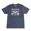 SHORT SLEEVE CREW NECK PATRIOTIC TEE-SHIRT