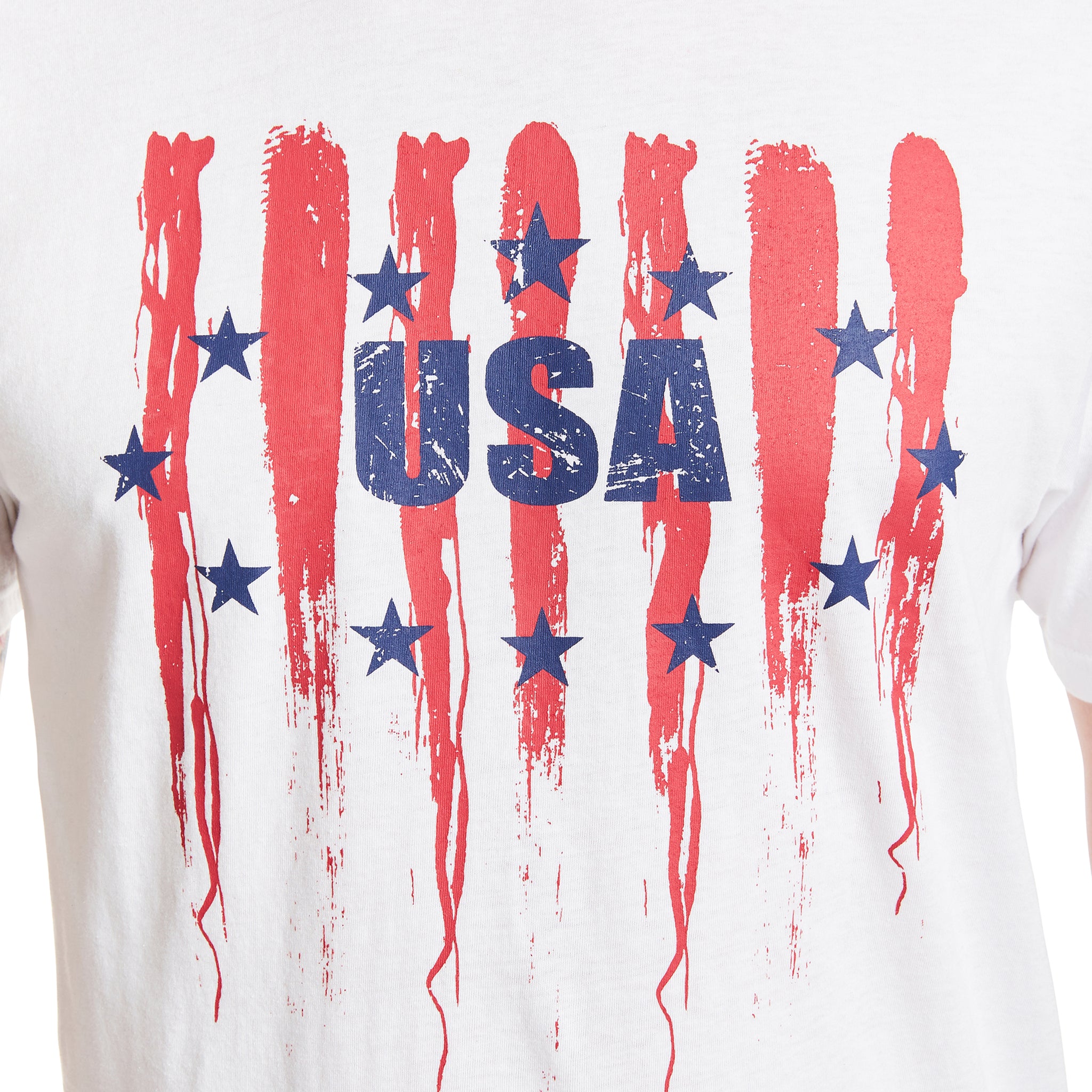 SHORT SLEEVE CREW NECK PATRIOTIC TEE-SHIRT