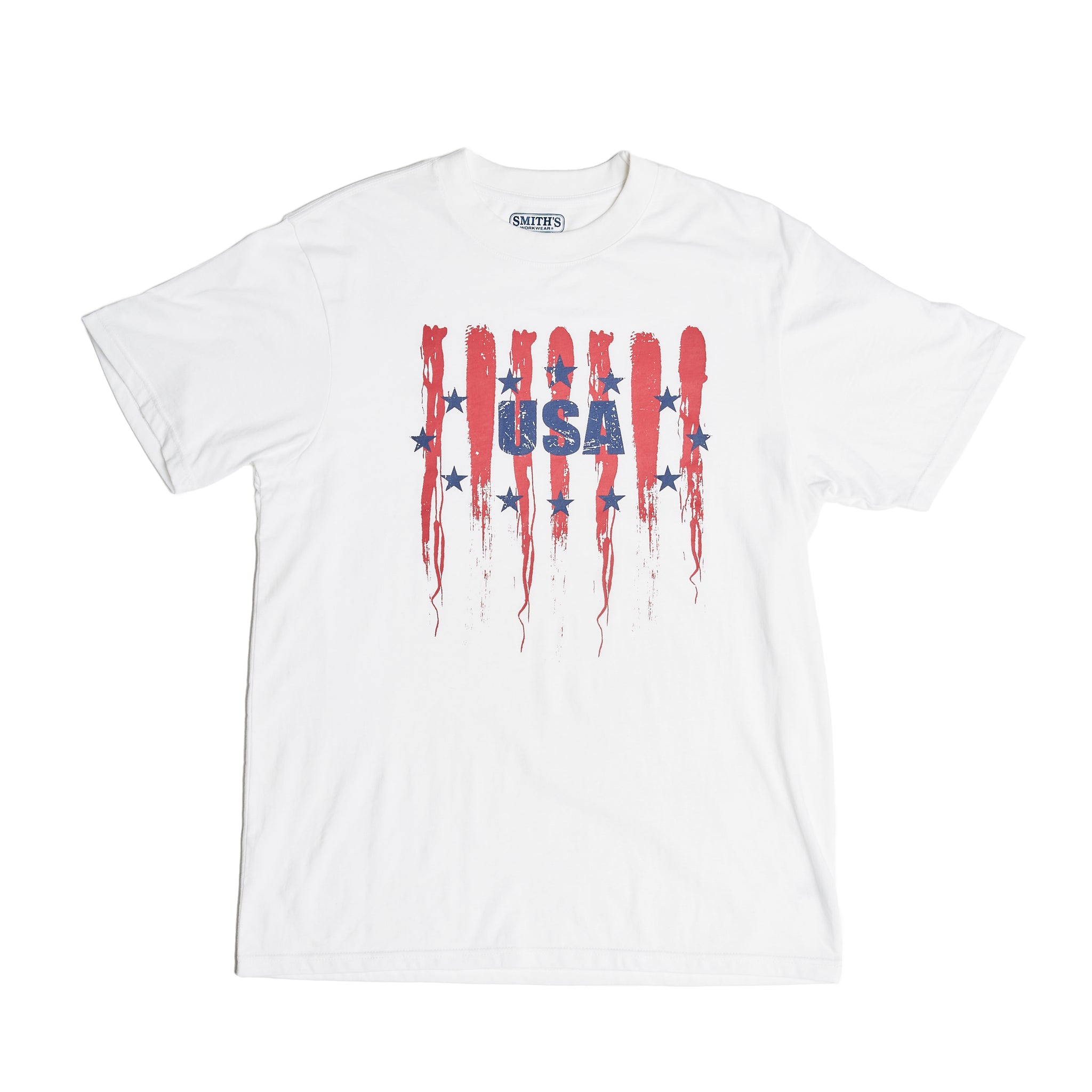SHORT SLEEVE CREW NECK PATRIOTIC TEE-SHIRT