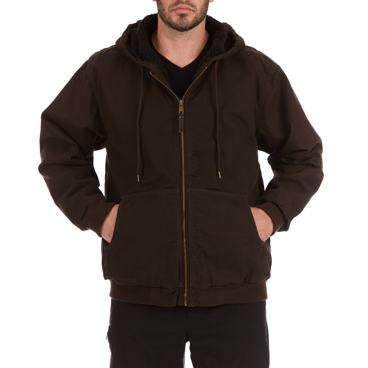 Smiths mens sherpa lined fleece hoodie on sale