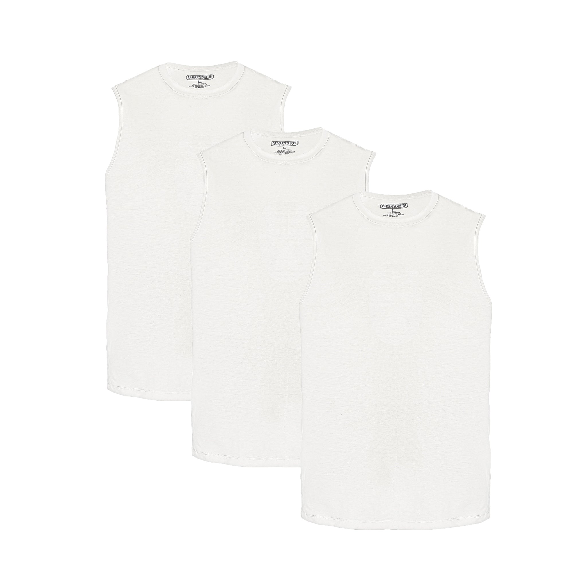 COTTON MUSCLE TEE 3-PACK
