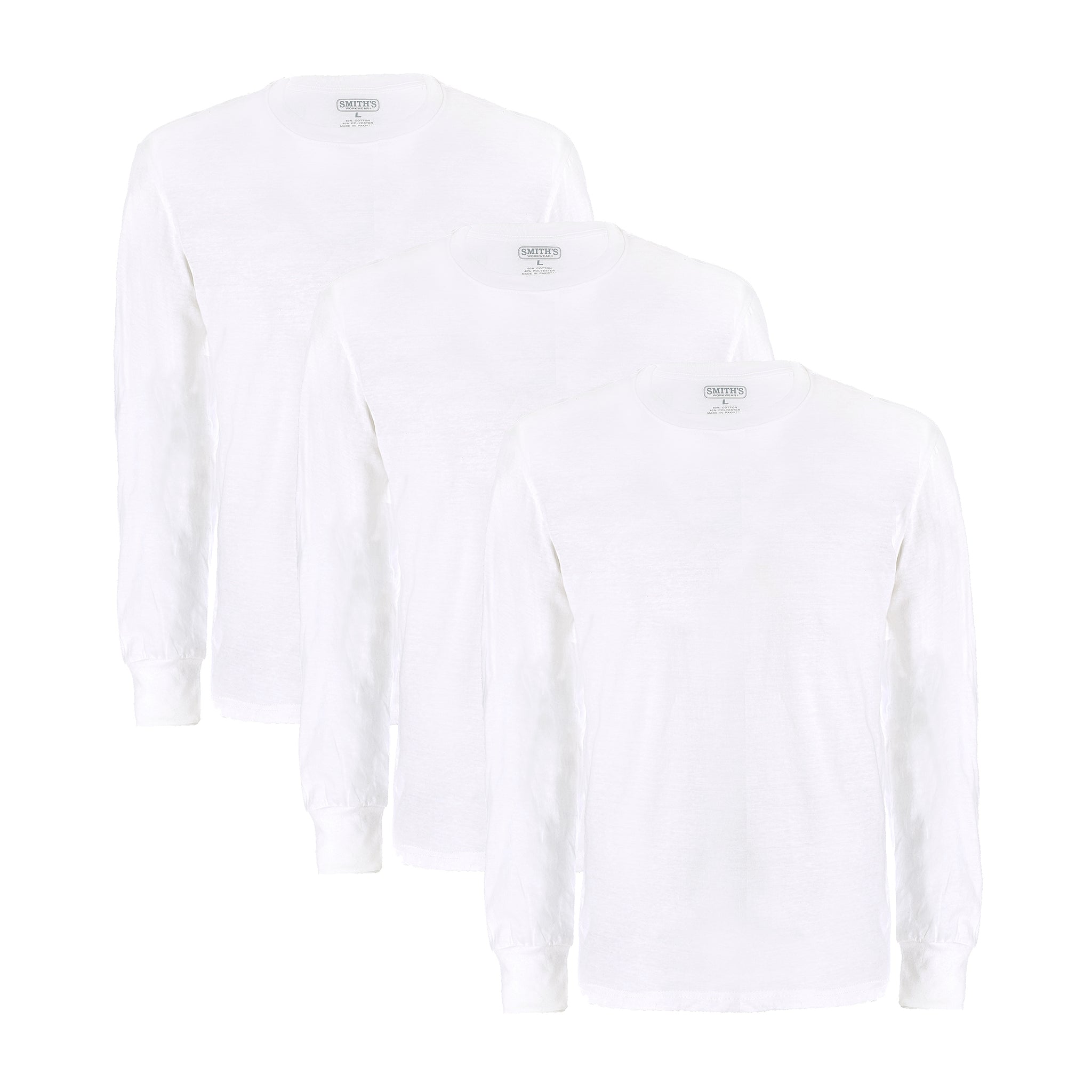 LONG SLEEVE QUICK DRY CREW NECK TEE 3-PACK