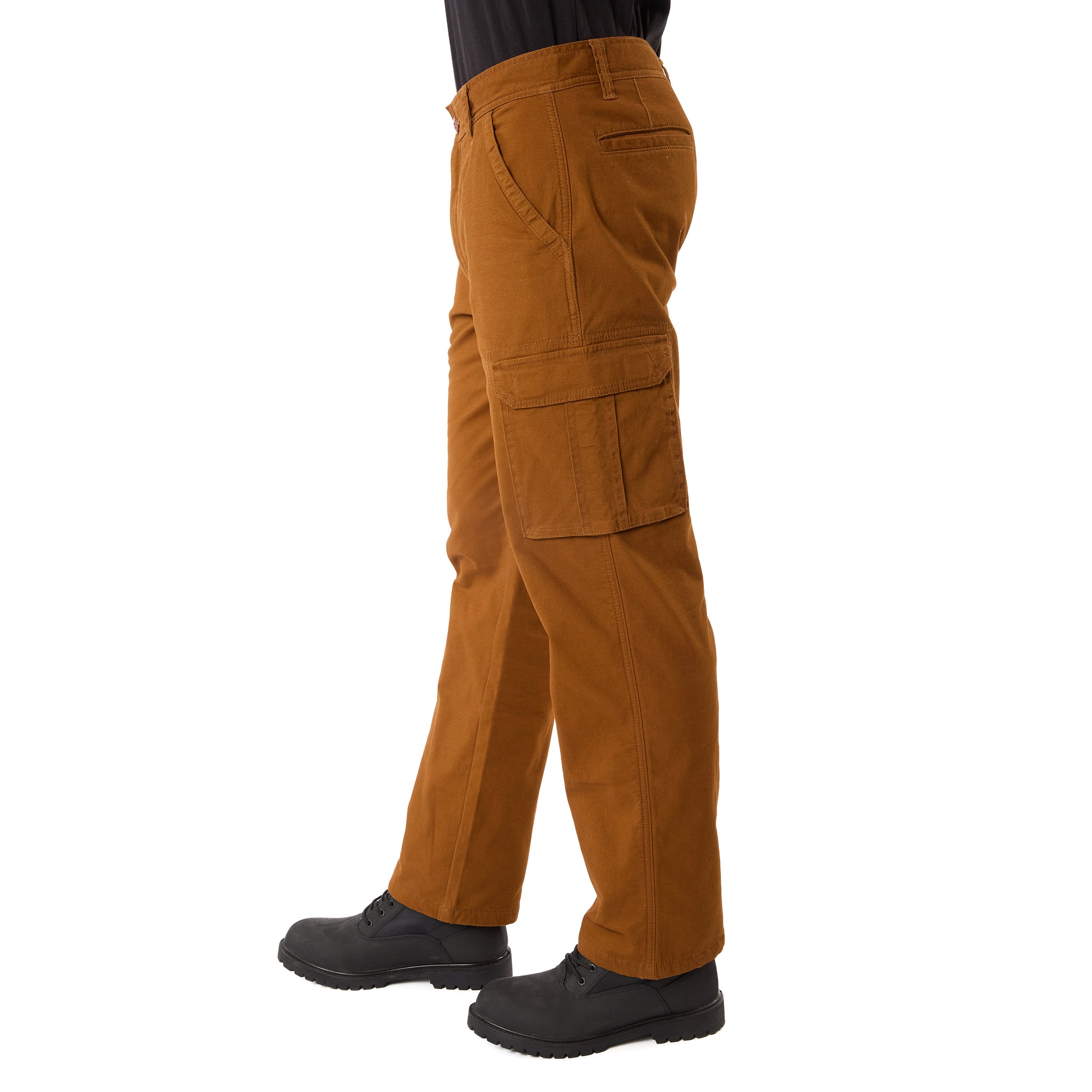 Smith's Workwear Men's Black Olive Canvas Cargo Work Pants (36 X 32) in the  Work Pants department at