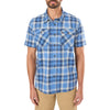 STRETCH SHORT SLEEVE PLAID TWO POCKET SHIRT