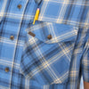 STRETCH SHORT SLEEVE PLAID TWO POCKET SHIRT