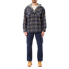 SHERPA-LINED MICROFLEECE SHIRT JACKET