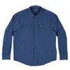 LONG SLEEVE SOLID HTR FLANNEL SHIRT W/DOUBLE CHEST PKTS