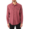 LONG SLEEVE 2-POCKET SOLID HEATHER FLANNEL SHIRT WITH PEN-SLOT