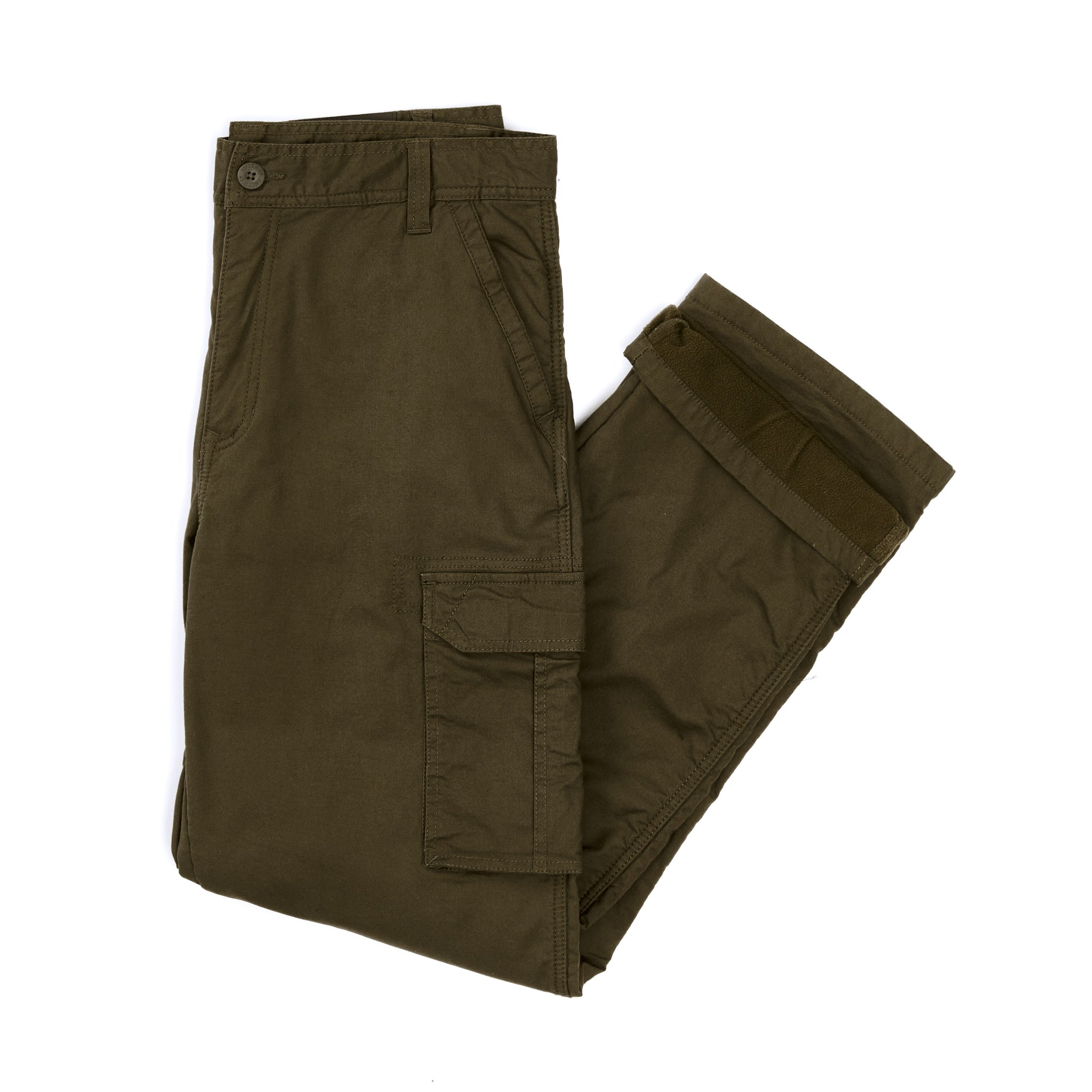 Smith's Workwear Men's Relaxed Fit Black Olive Stretch Canvas Cargo Work  Pants (36 X 30) in the Pants department at