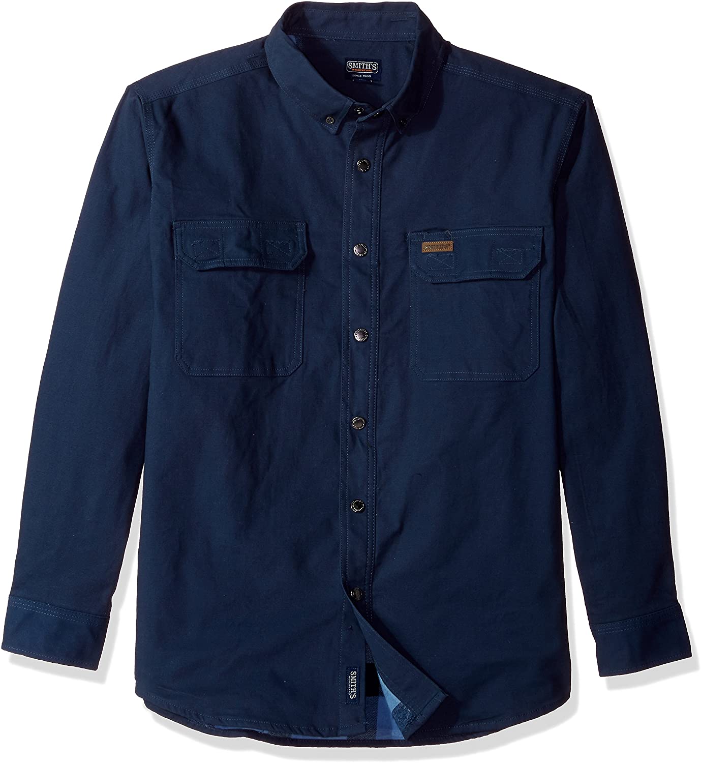 FLANNEL-LINED FULL-SWING SMITH'S-STRETCH WORK SHIRT