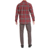 ZIP-FRONT SHERPA-LINED FLANNEL SHIRT JACKET