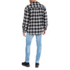 ZIP-FRONT SHERPA-LINED FLANNEL SHIRT JACKET