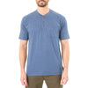 EXTENDED TAIL SHORT SLEEVE HENLEY