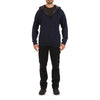 SHERPA-BONDED THERMAL KNIT HOODED JACKET