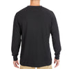 EXTENDED TAIL MINI-THERMAL KNIT HENLEY PULLOVER WITH GUSSET