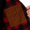 FLANNEL-LINED COTTON DUCK CANVAS HOODED WORK JACKET