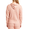 WAFFLE KNIT LONG SLEEVE PULLOVER HOODIE