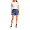 PULL-ON CUFFED SHORT WITH ZIPPERED POCKETS