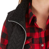 QUILTED VEST WITH BUTTER-SHERPA LINING