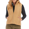 QUILTED VEST WITH BUTTER-SHERPA LINING